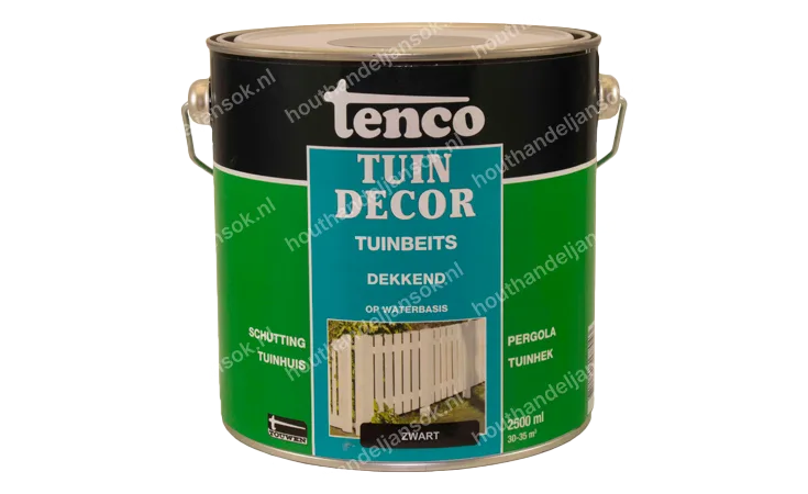 Tuindecor zwart dekkend 2,5 liter