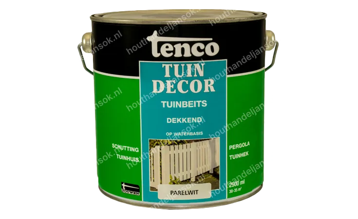 Tuindecor parelwit dekkend 2,5 liter