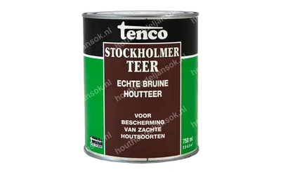 Stockholmer teer bruin transparant 0,75 liter