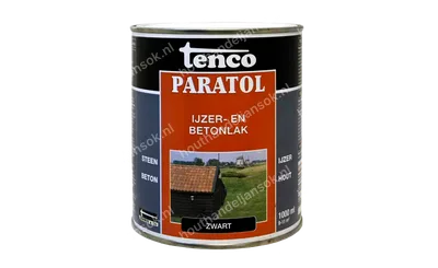 Paratol zwart dekkend 1,0 liter