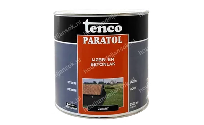 Paratol zwart dekkend 2,5 liter