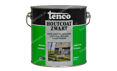 Houtcoat zwart dekkend 2,5 liter