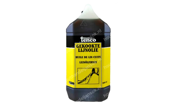 Gekookte lijnolie blank transparant 5,0 liter
