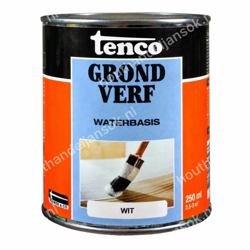 Grondverf wit dekkend 0,25 liter