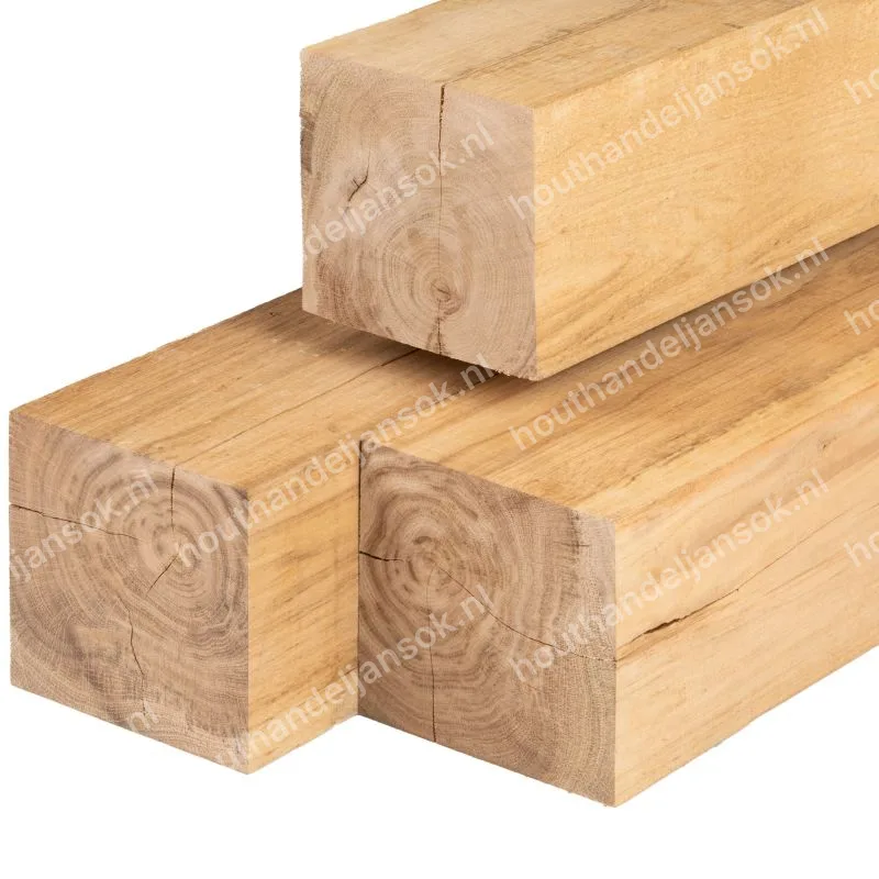150x150mm oak fijn bezaagde post (2.50 m)