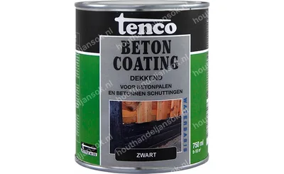 Betoncoating zwart dekkend 0,75 liter