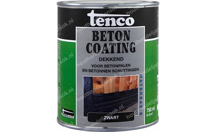 Betoncoating zwart deckend 0,75 Liter