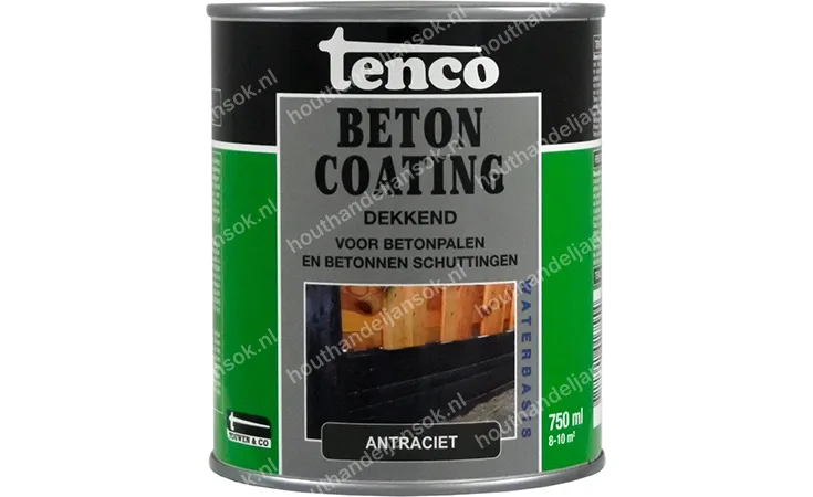 Betoncoating antraciet opaque 0,75 litre