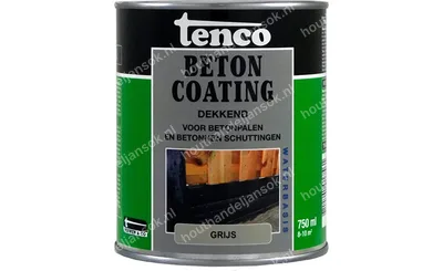 Betoncoating grijs dekkend 0,75 liter