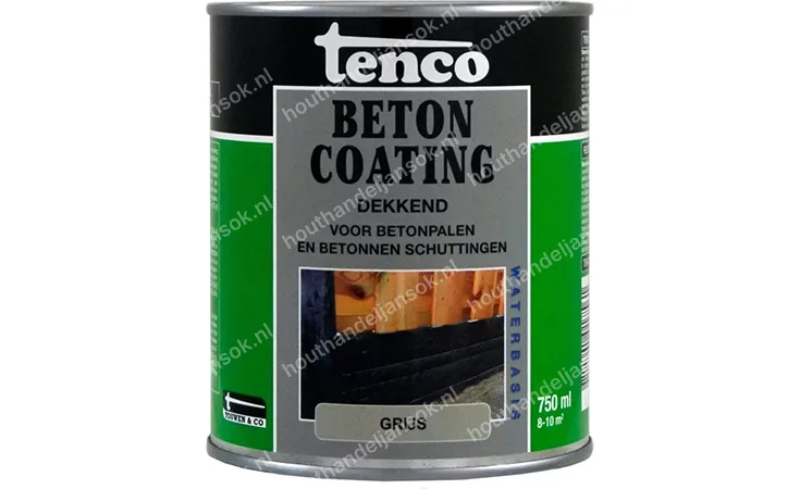 Betoncoating grijs deckend 0,75 Liter