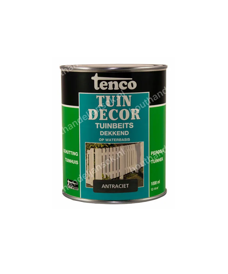 Tuindecor anthracite matt opaque 1.0 litre