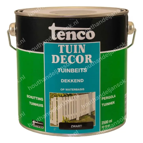 Tuindecor zwart dekkend mat 2,5 liter