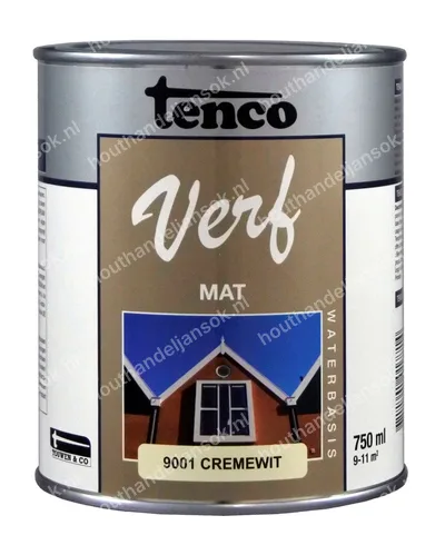 Tencoverf cremewit mat 0,75 liter