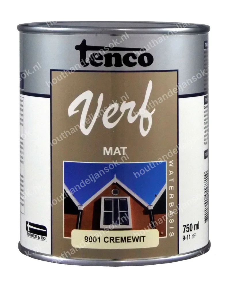 Tencoverf cremewit mat 0,75 liter