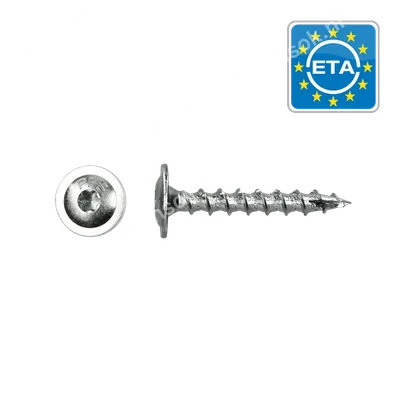 8,00x40mm flenskopschroef (50 stuks)