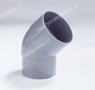 PVC bocht 45 graden Ø70 mof/spie