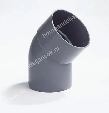 PVC bocht 45 graden Ø110 mof/spie