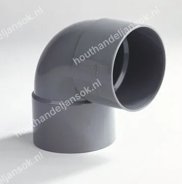 PVC bocht 90 graden Ø75 mof/mof
