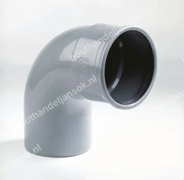 PVC bocht 87,5 graden Ø125 SN4 rubberring