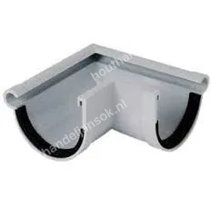 PVC kraalgoot binnenhoek 125mm