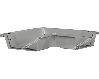 PVC bakgoot buitenhoek 125mm
