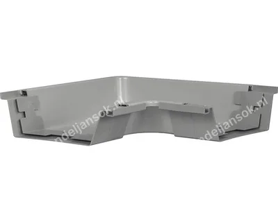 PVC bakgoot binnenhoek 125mm