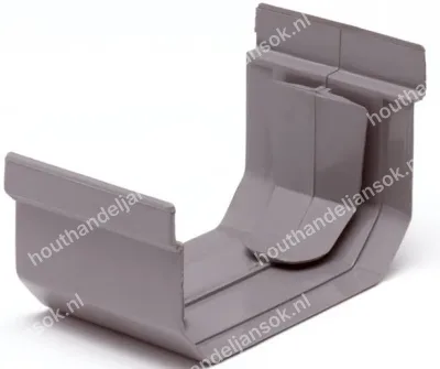 PVC bakgoot verbindingsstuk 95mm