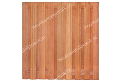 19-planks Hardhouten Tuinscherm (180x180cm)