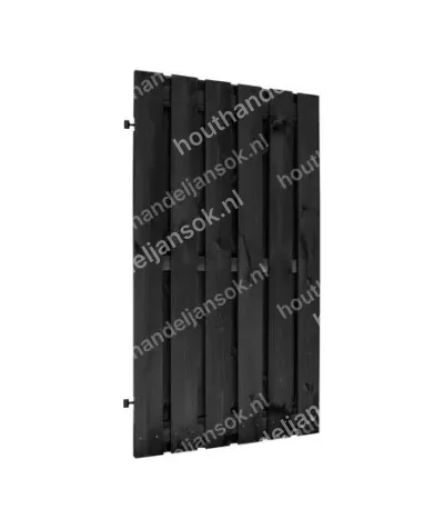 Zwart gespoten Plankendeur op Verstelbaar Stalen Frame (120 x 195 cm)