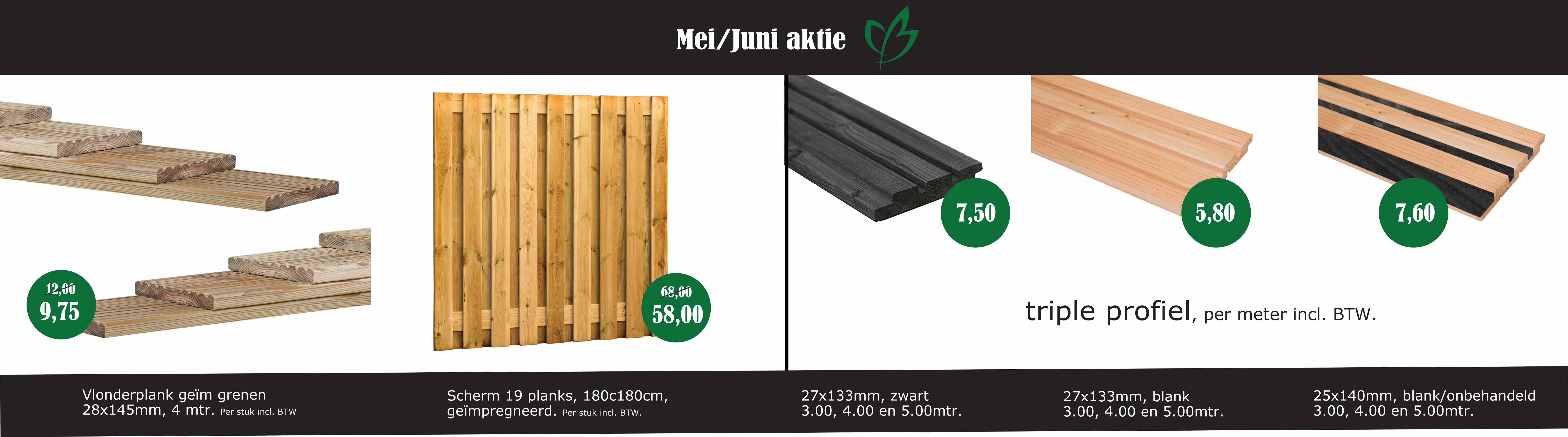 hout acties